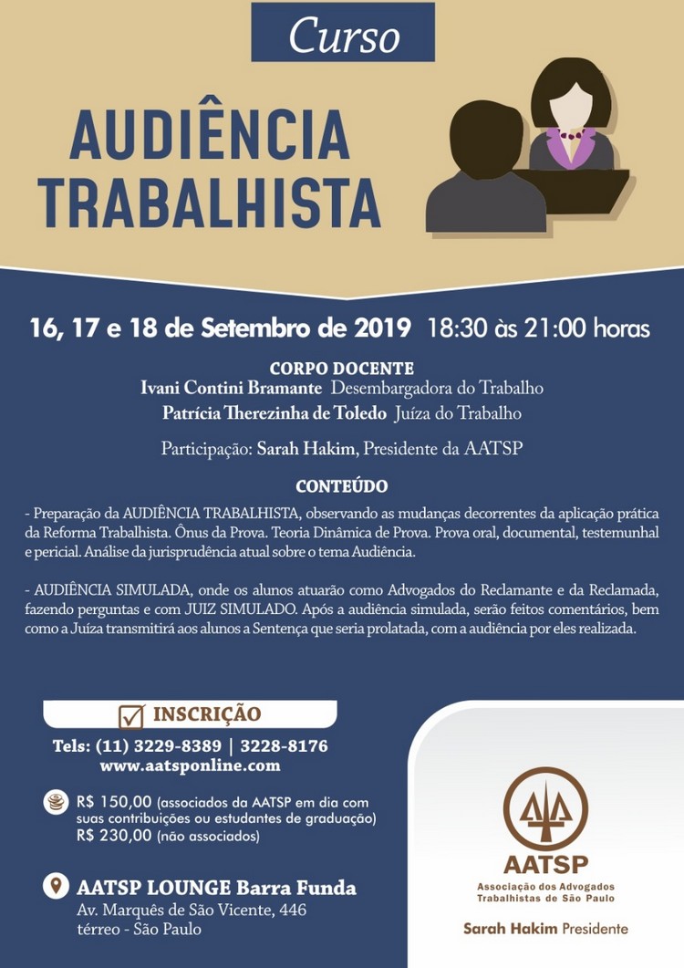 Curso Audi Ncia Trabalhista Aatsp